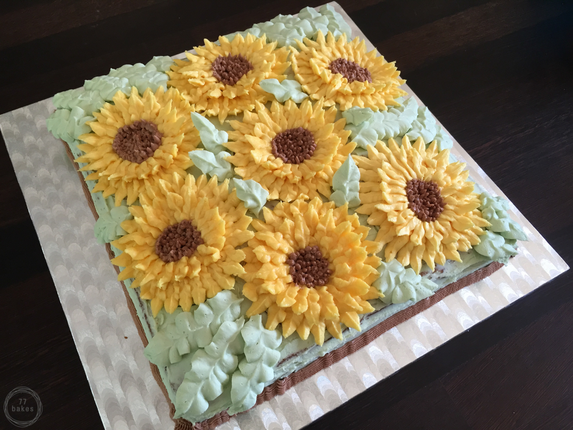 Sunflower Pillow Cake